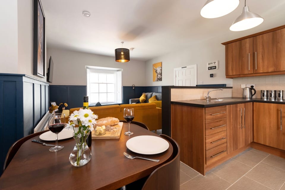Kitchen & living room space.....