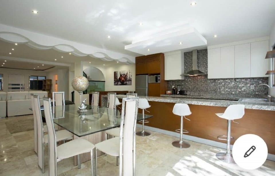 Dinning room and kitchen area