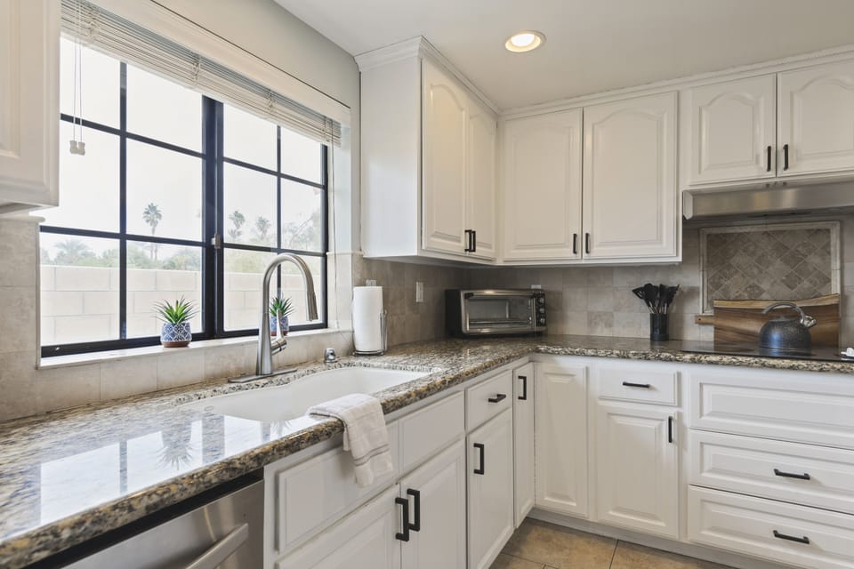 Kitchen with all amenities and cookware