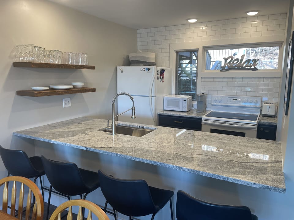 Fully stocked kitchen