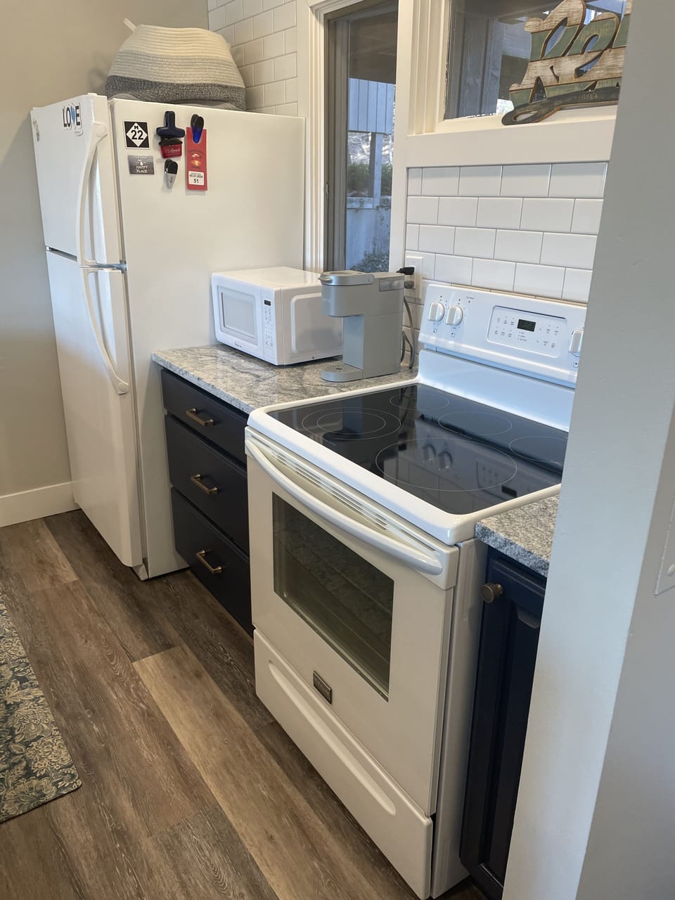 Fully stocked kitchen