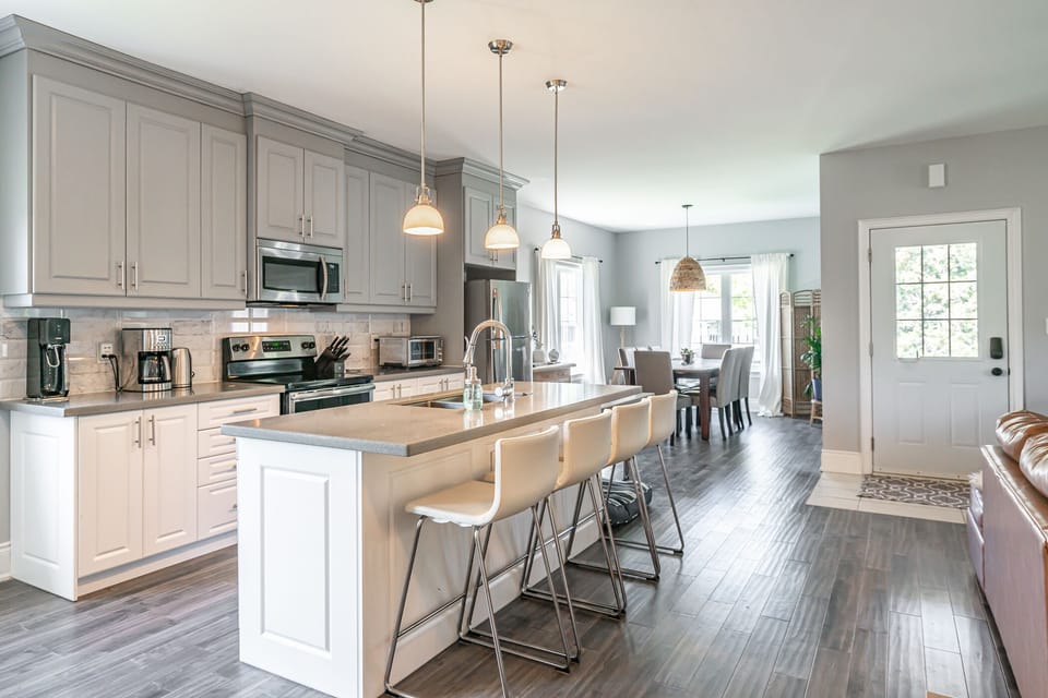 Bright and open to the dining area