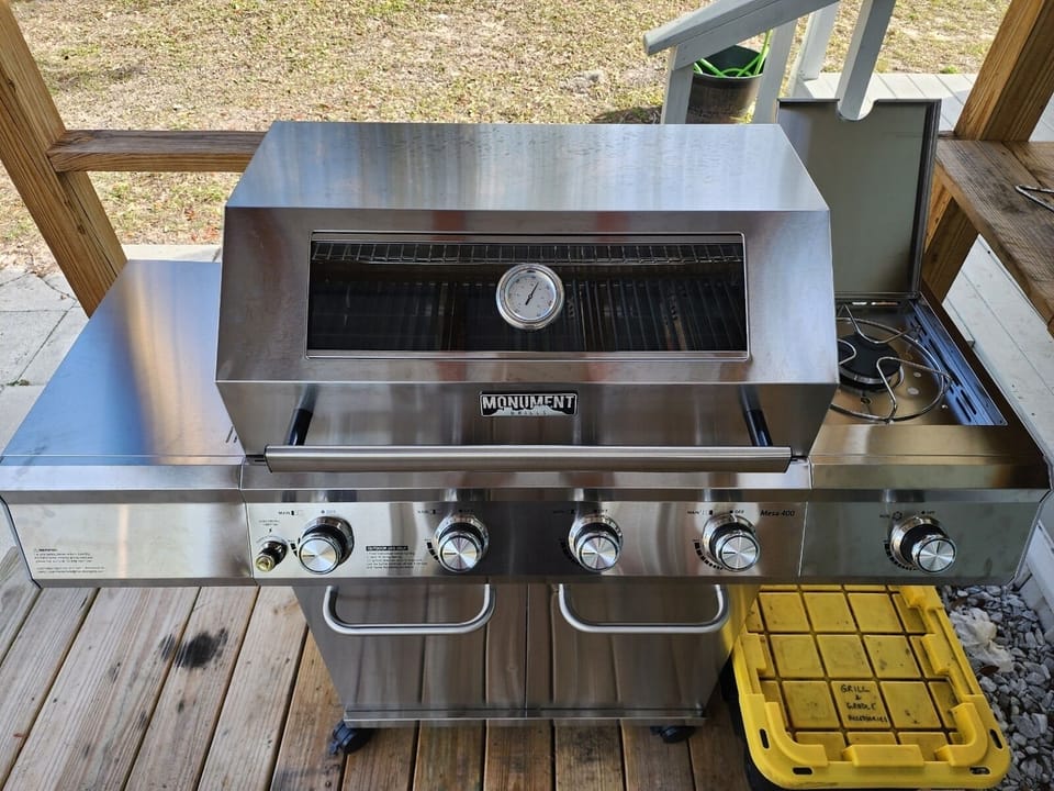 New gas grill