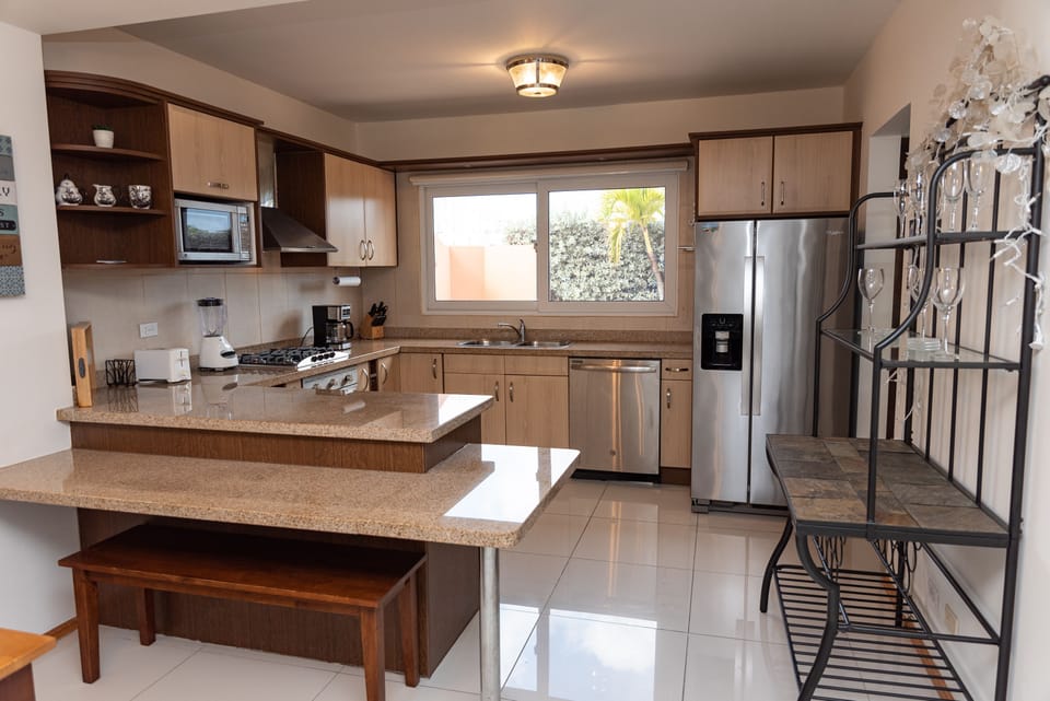 Fully stocked kitchen