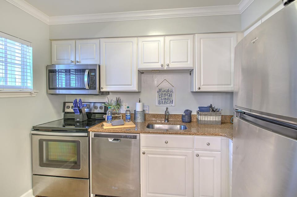 Fully stocked kitchen