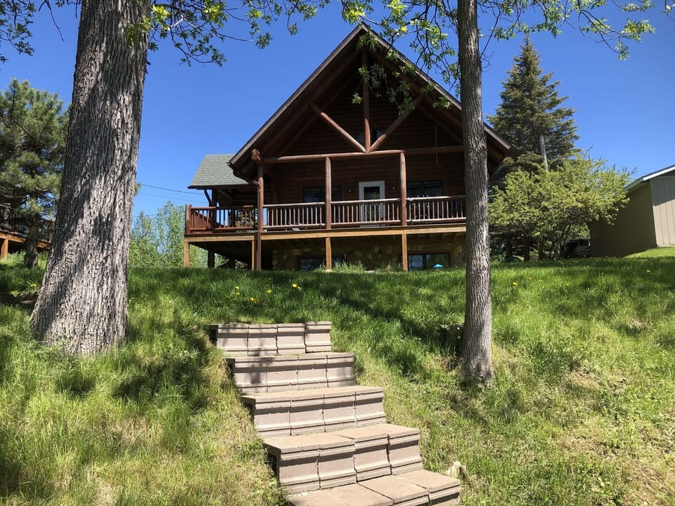 Steps to beach area