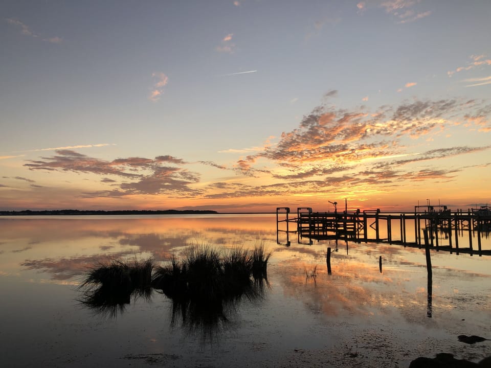 Many a beautiful sunset along Kitty Hawk Bay! 