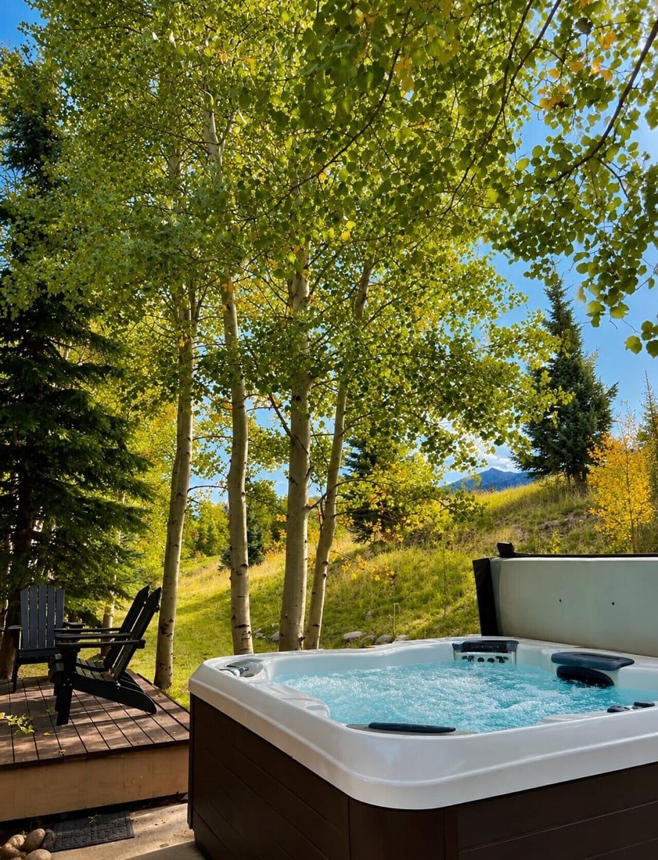 Hot tub views of the Tenmile Range