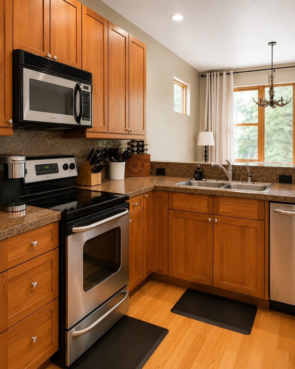 Open concept kitchen keeping you connected