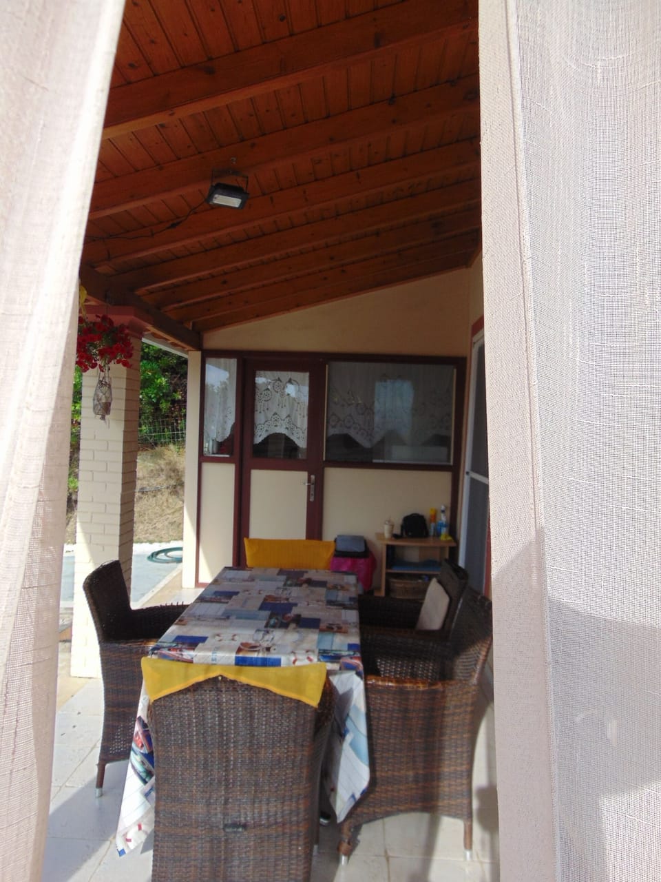 dining table and kitchen