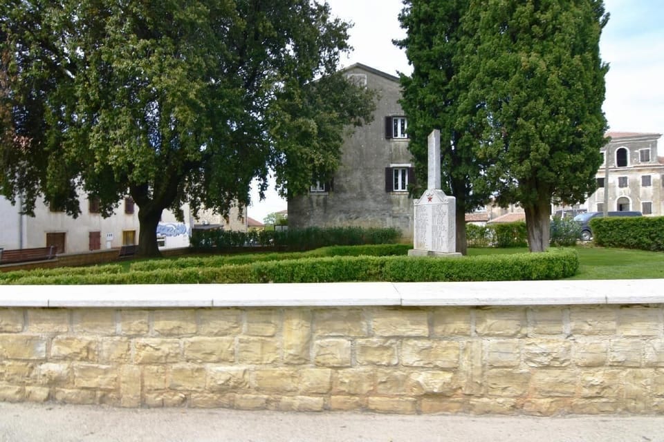 The park is next to the house.