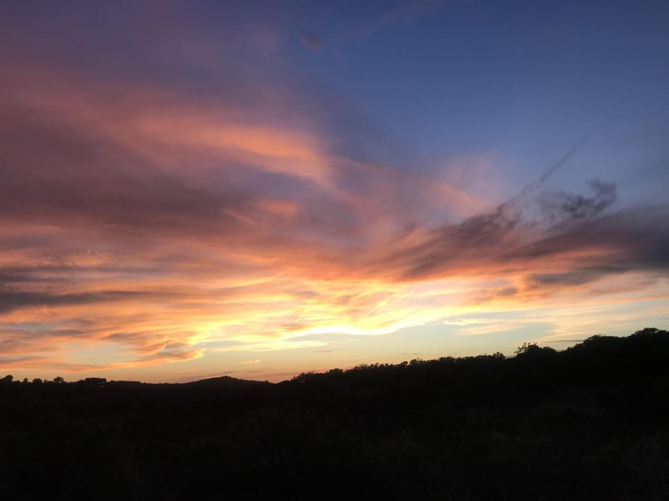 The sunsets here are simply magic!