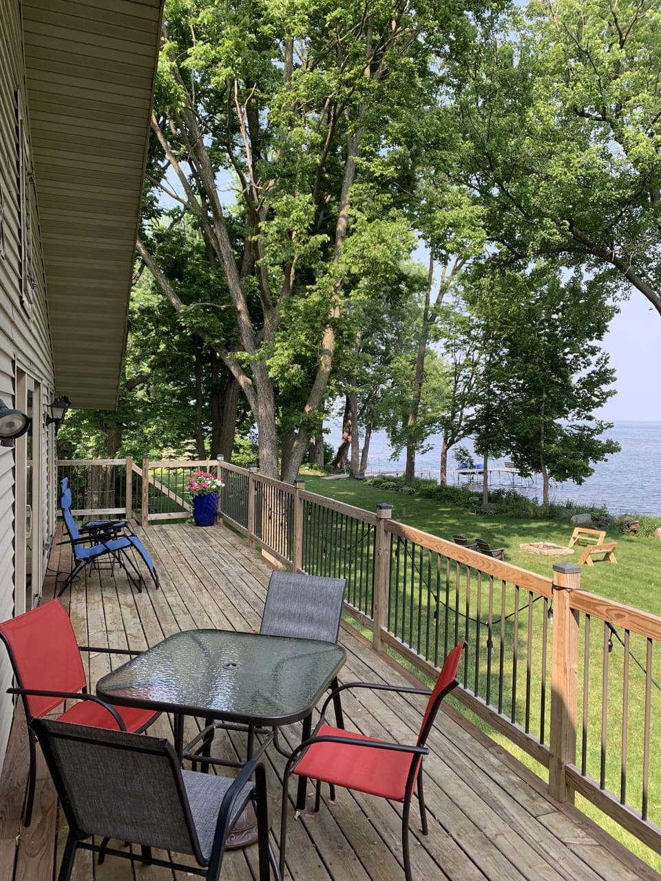 View of back deck