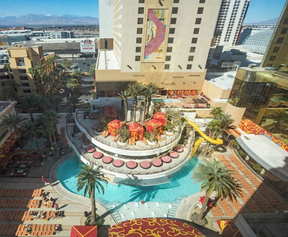 Outdoor Pool Aerial View