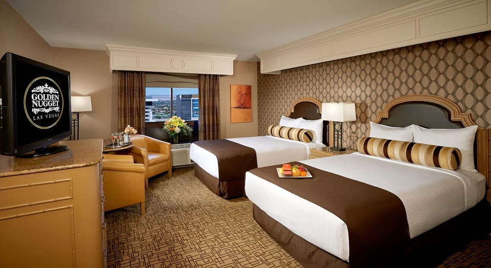 Spread out comfortably with two dreamy beds for easy sharing.