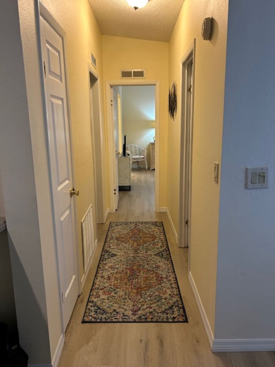 Hallway entrance from main area to master bedroom