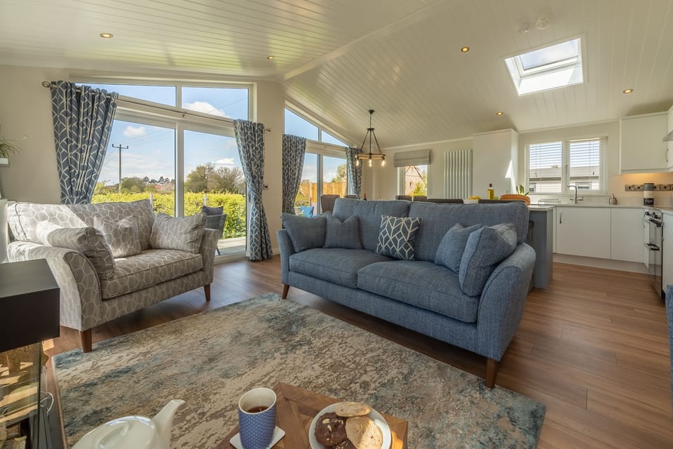 A view of the open plan living area