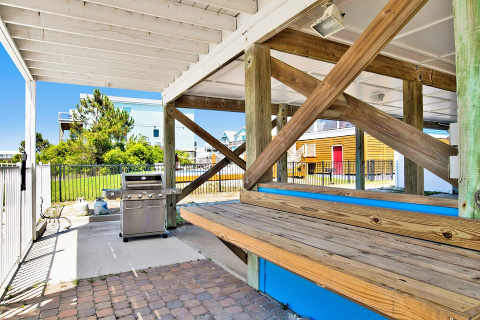 Covered area for grilling