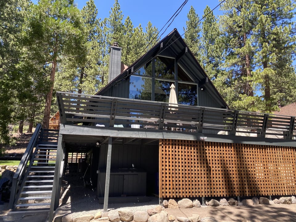 Front of House with Large Deck 