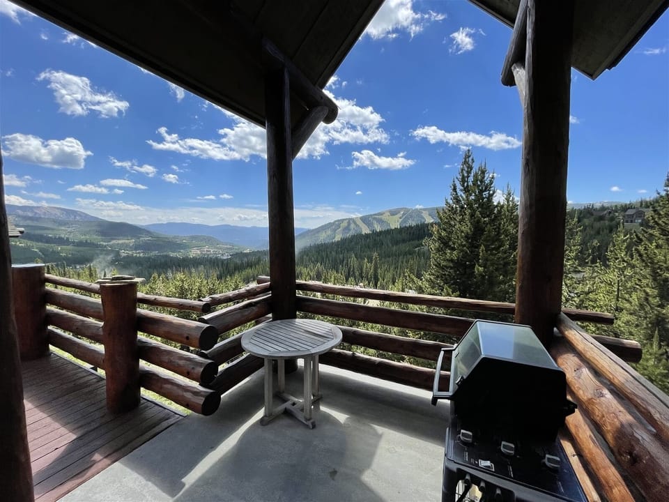 Double wrap around deck with outdoor seating and gas grill. Watch the sunrise!