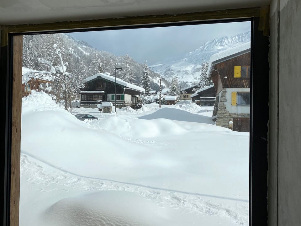 We designed every room and every shower to have a view of a summit or col...