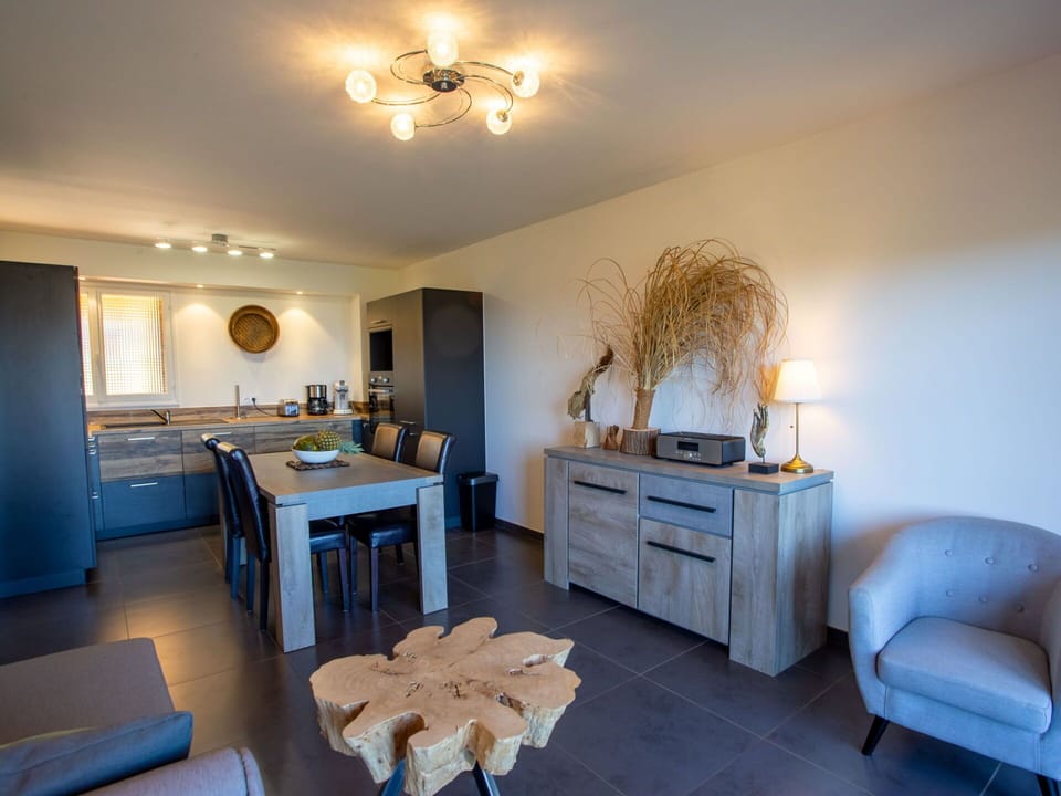 Table, Furniture, Property, Cabinetry, Drawer, Blue, Wood, Lighting, Interior Design, Building