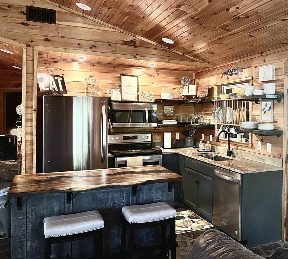 Fully stocked kitchen 