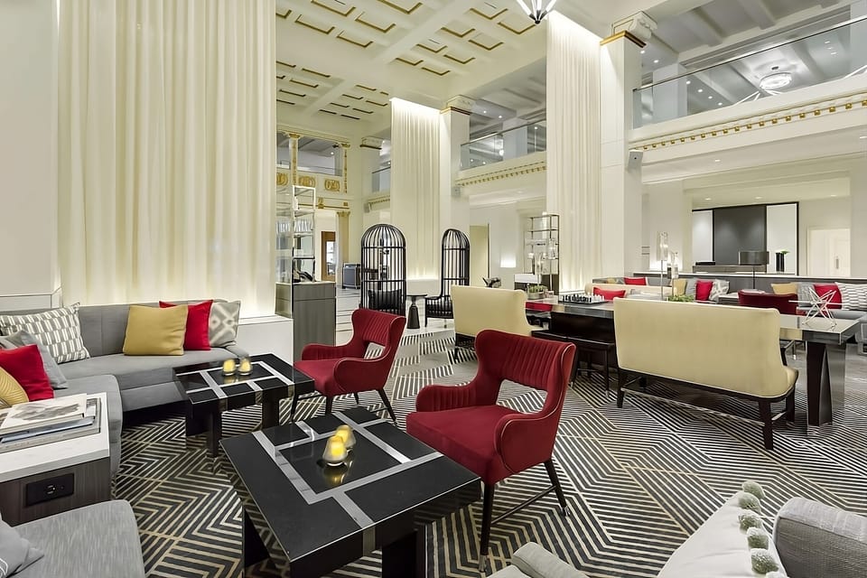 Unwind on plush seating with candlelit tables and conversation.
