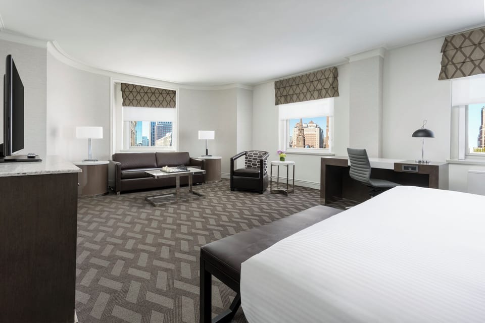 Stretch out in your spacious suite with bright corner windows.