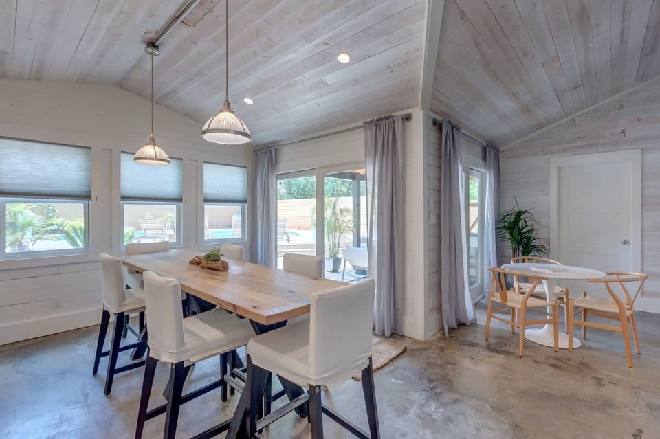 Kitchen toward Dining Room and Sliding Doors