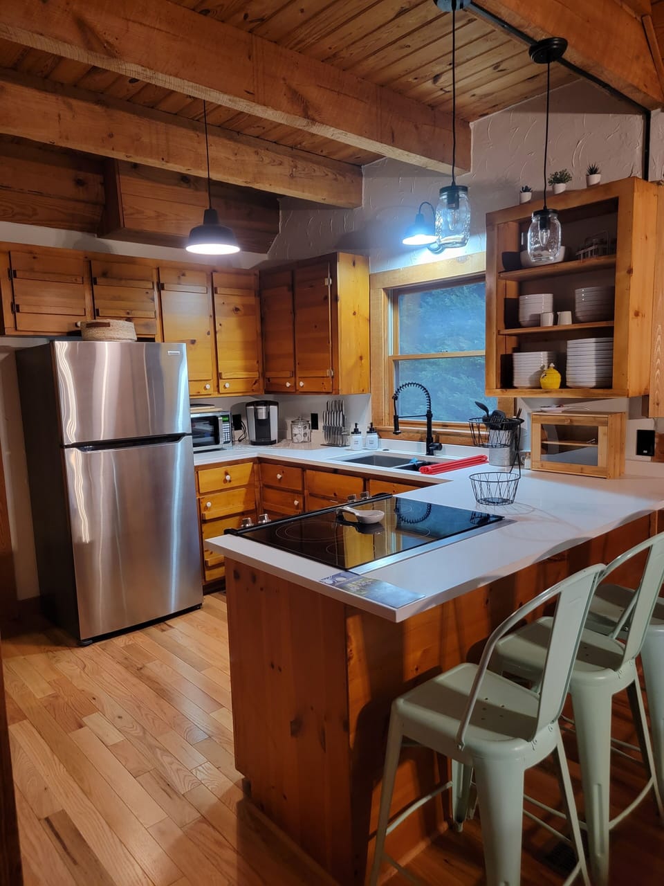 Kitchen with modern amenities. What do you need? We've probably got it. 