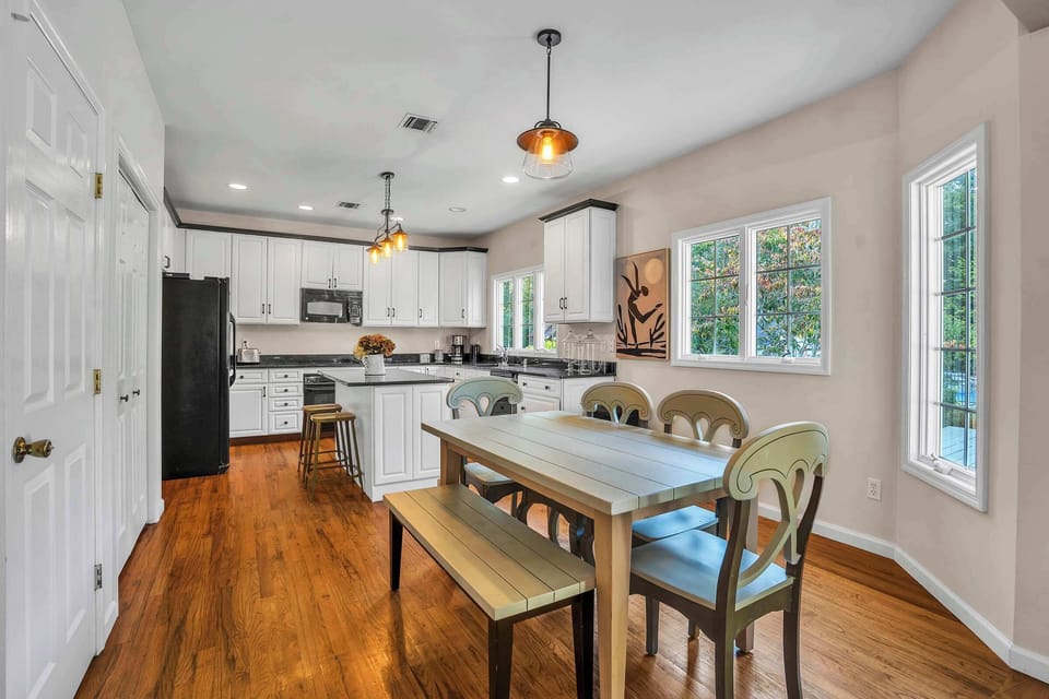 Dining area near the kitchen