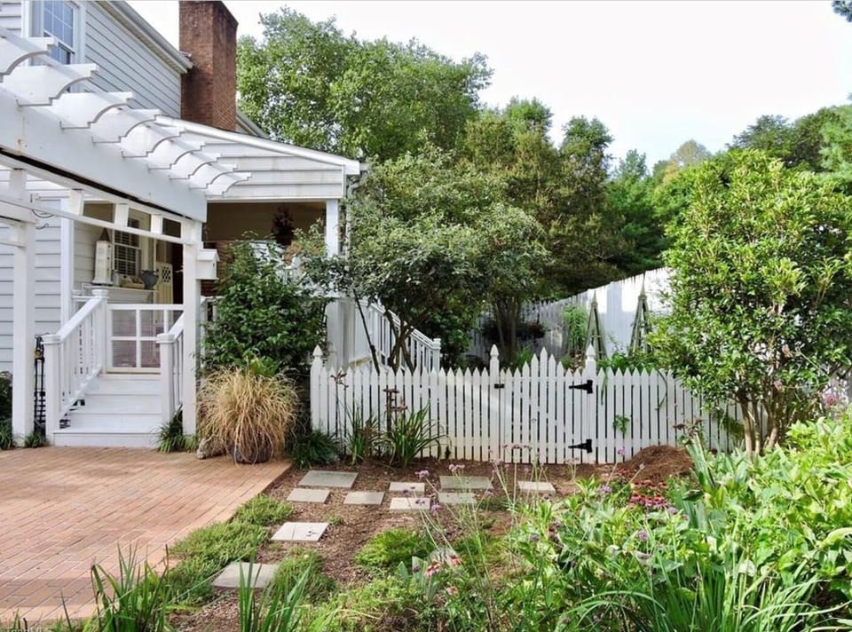 Garden spot for morning coffee.  