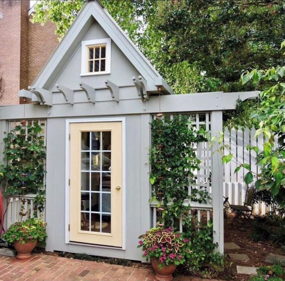 Pooch Palace for the puppies in their backyard.  