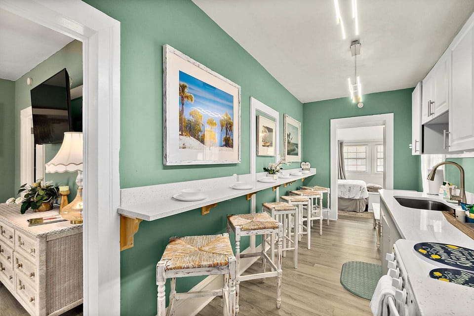 Bar seating for the entire group