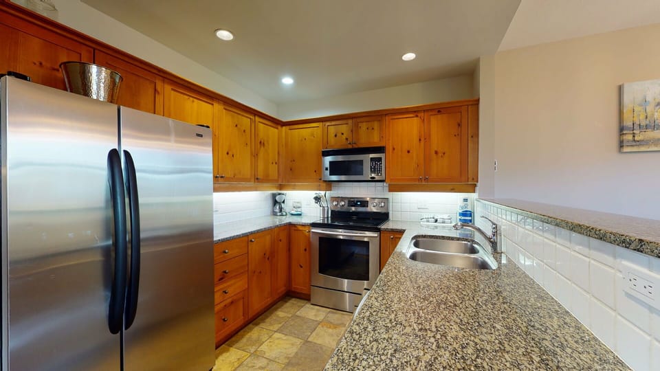 Fully stocked kitchen