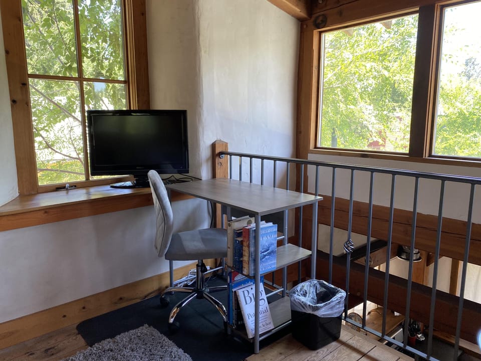 Set up your laptop and use the extra monitor to get your tasks done so you can go outside and play