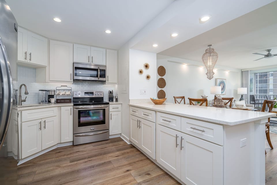 Open concept kitchen 