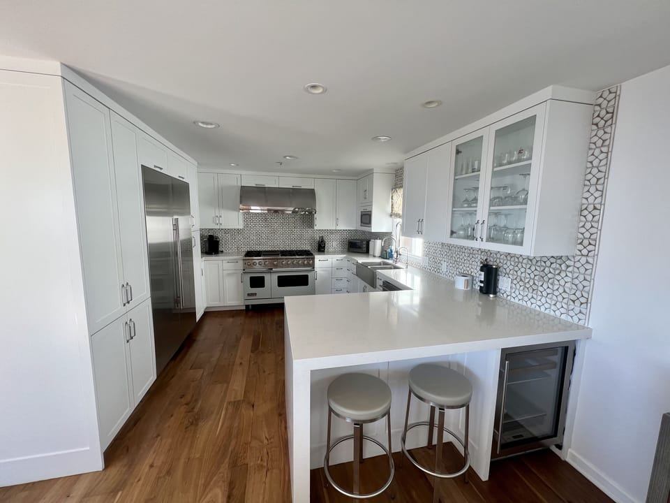 Kitchen. Sub-Zero Fridge, Viking Stove, Keurig, Wine Fridge. 3rd Floor.