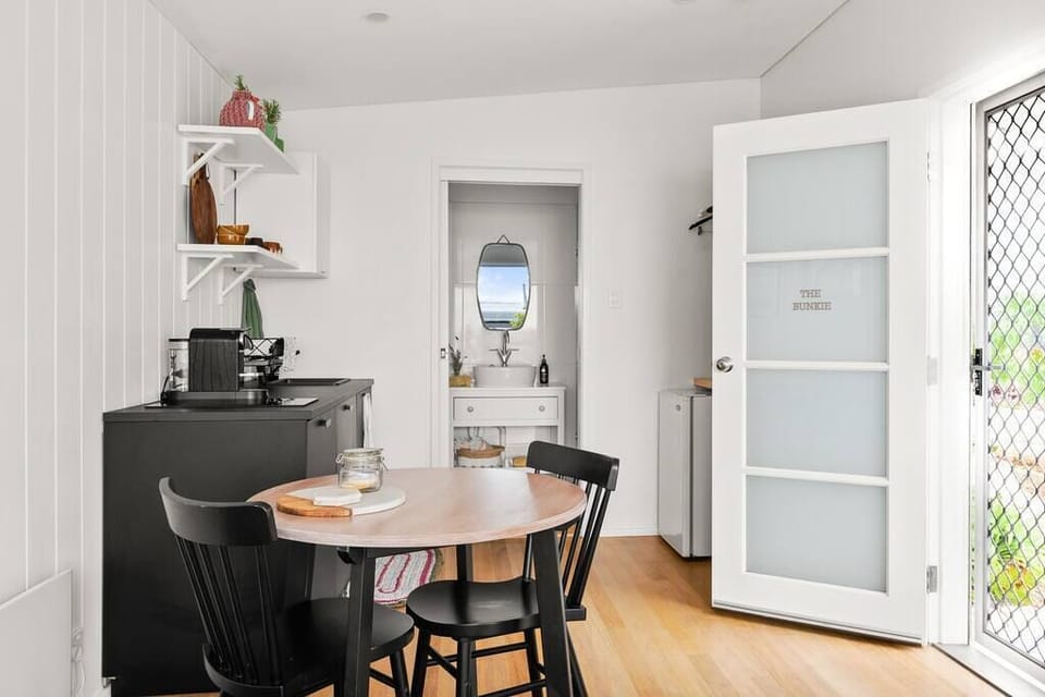 Dining room and kitchen
