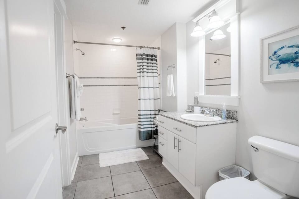 Guest bath, Shower/tub combo