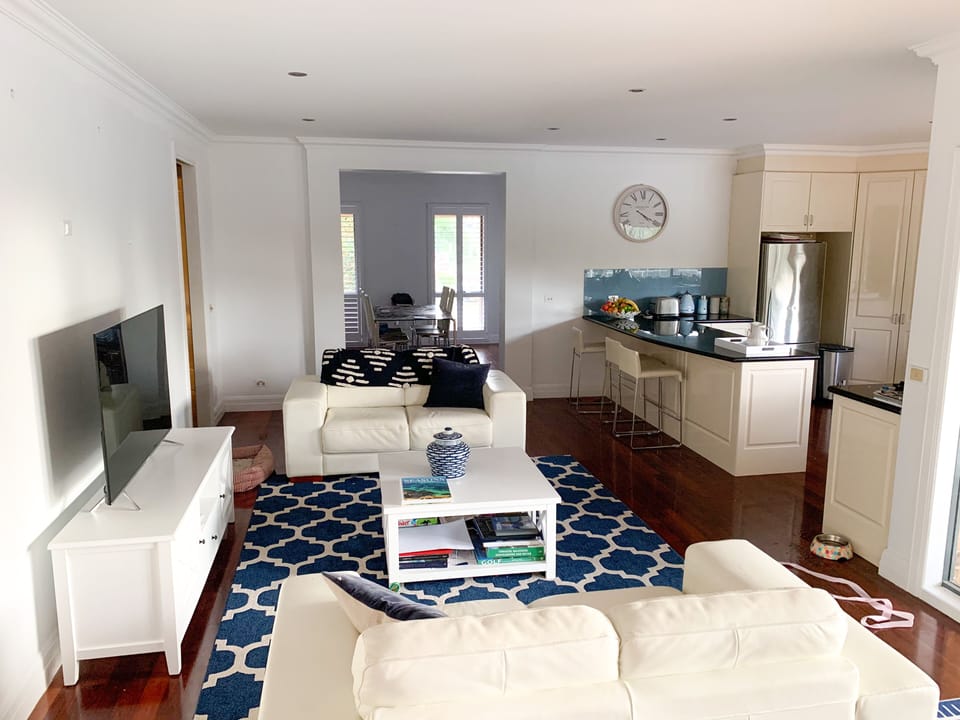 Open plan kitchen / living / dining