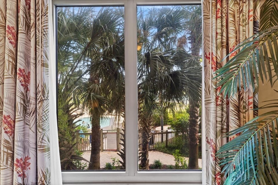 Overlooking pool