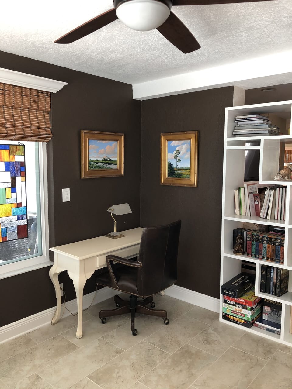 A cozy work/study space