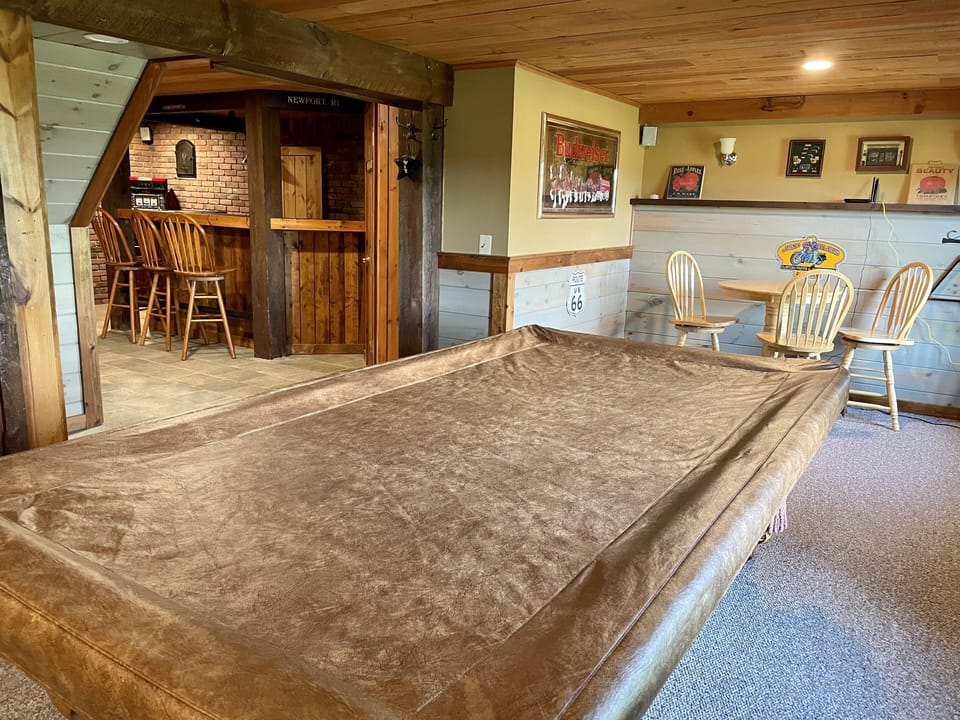 Bad weather?  Not a problem when you have a wet bar/game room