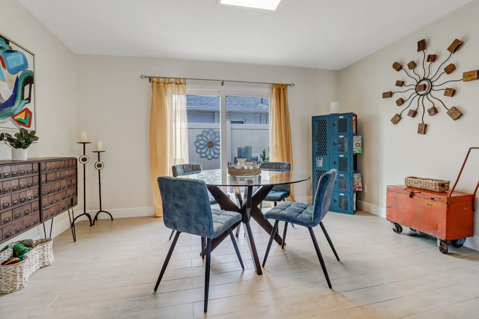 You will find multiple board games in the blue locker, including card decks. 