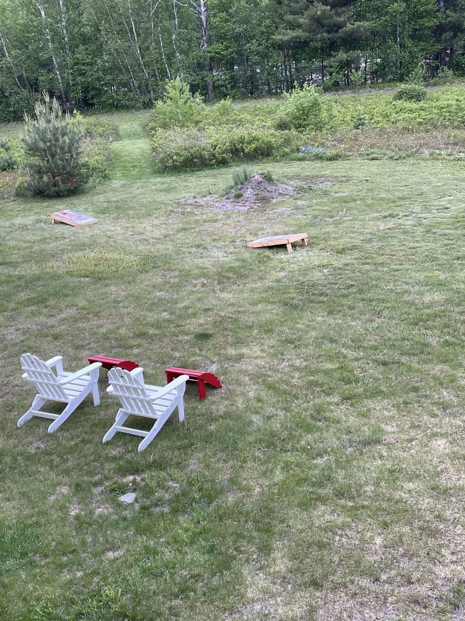 Big backyard for fun and games 