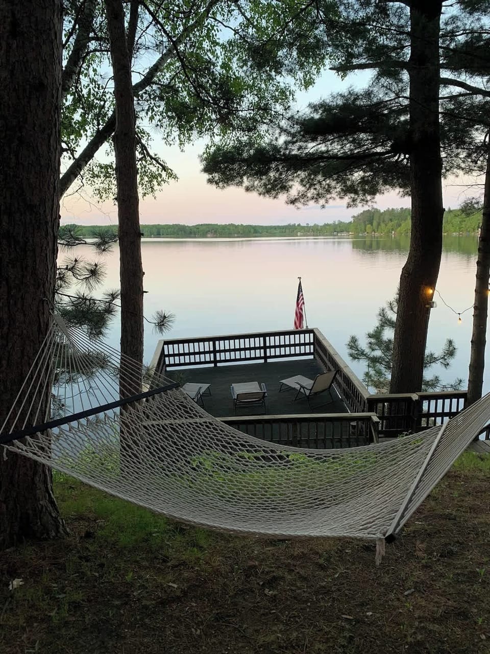 Nap in one of the two hammock’s and see why the cabin is called whispering pines! 