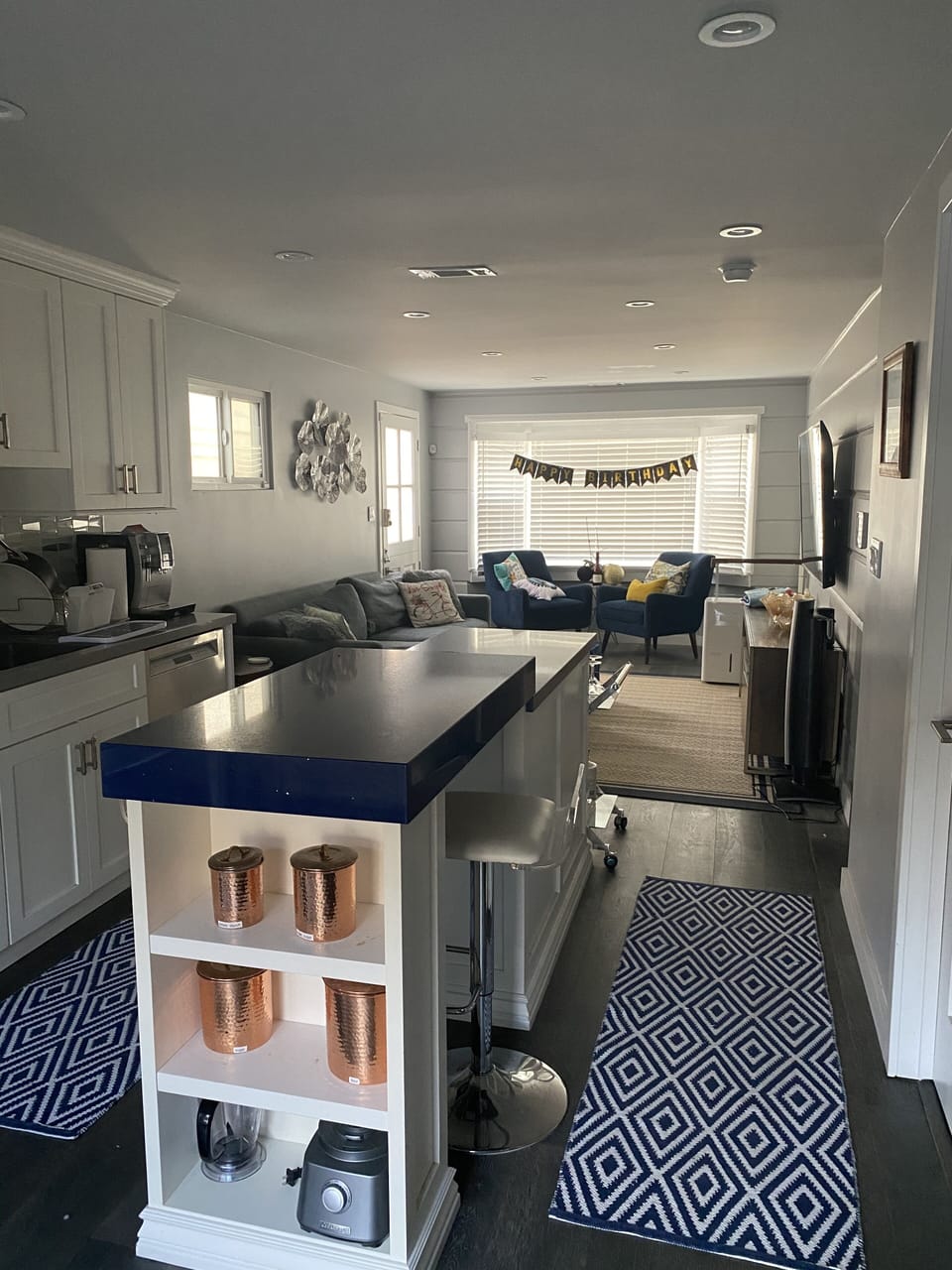 Kitchen island.