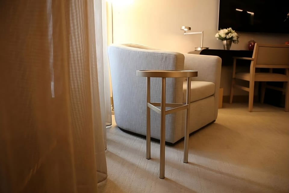 Sink into cozy seating and enjoy a quiet evening in.
